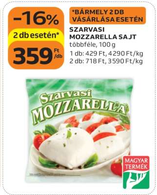 Szarvasi Mozzarella sajt