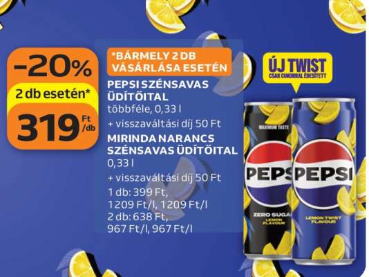 Pepsi szénsavas üdítőital