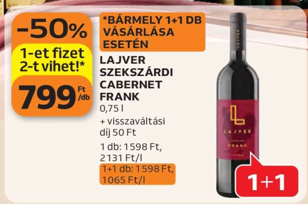 LAJVER SZEKSZÁRDI CABERNET FRANK