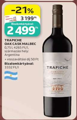 TRAPICHE OAK CASK MALBEC