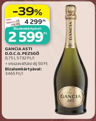 GANCIA ASTI D.O.C.G. PEZSGŐ