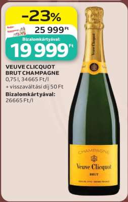 VEUVE CLICQUOT BRUT CHAMPAGNE