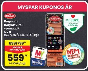 Regnum Kölyök virsli csomagolt