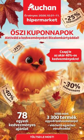 Újság Auchan - 2026.10.01 - 2026.10.11.