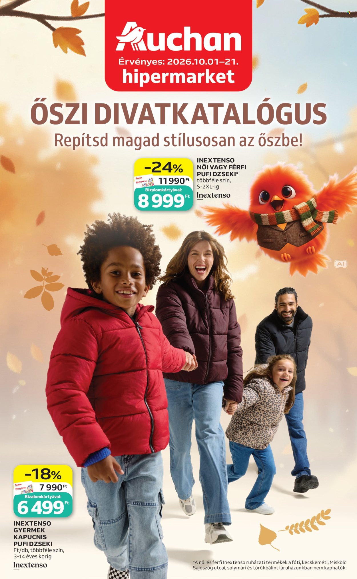 Auchan akciós újságok - 2026.10.01 - 2026.10.21. Oldal 1
