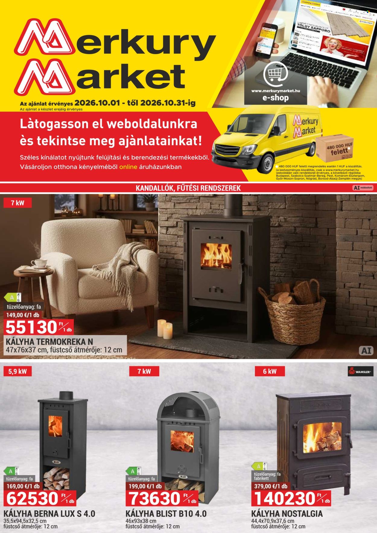 Merkury Market akciós újságok - 2026.10.01 - 2026.10.31. Oldal 1