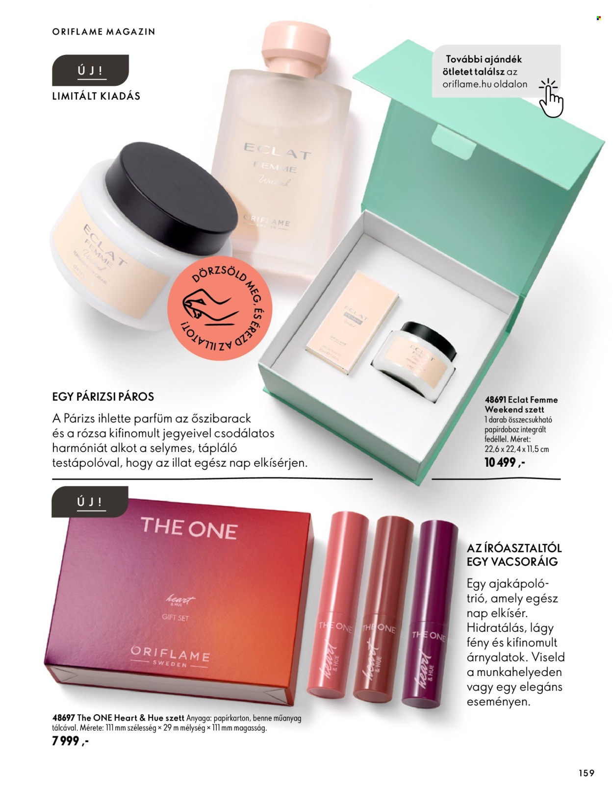 Oriflame akciós újságok - 2026.09.30 - 2026.10.11. Oldal 159