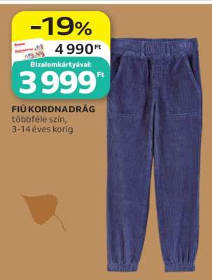 Fiú kordnadrág