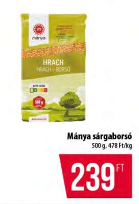 Mánya sárgaborsó