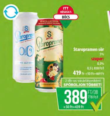 Staropramen sör