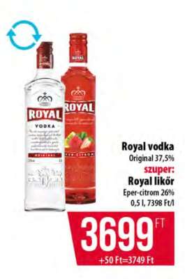 ROYAL VODKA / ROYAL LIKŐR