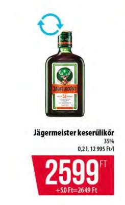 Jägermeister keserűlikőr