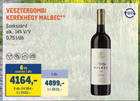 VESZTERGOMBI KERÉKHEGY MALBEC