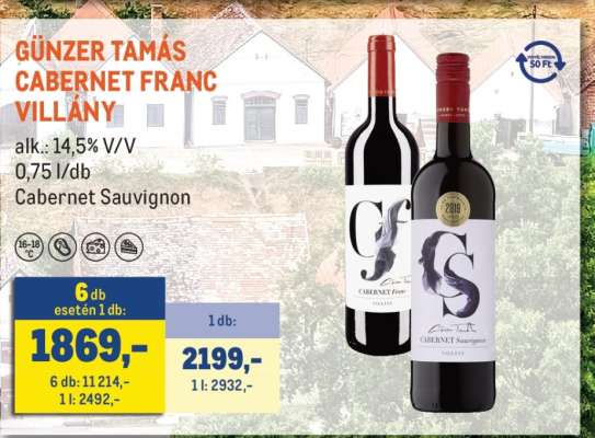 Günzer Tamás Cabernet Franc Villány