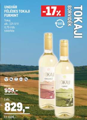UNGVÁR FÉLÉDES TOKAJI FURMINT