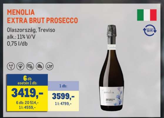 MENOLIA EXTRA BRUT PROSECCO