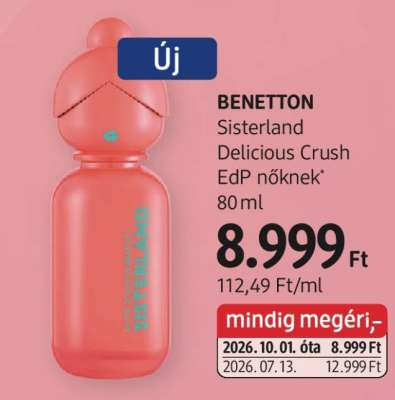 BENETTON Sisterland Delicious Crush EdP nőknek