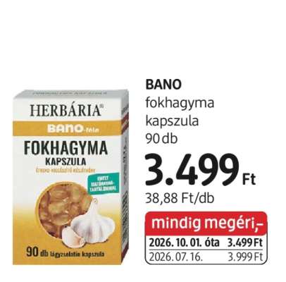BANO fokhagyma kapszula