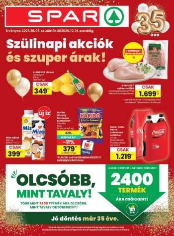Újság SPAR - 2026.10.08 - 2026.10.14.