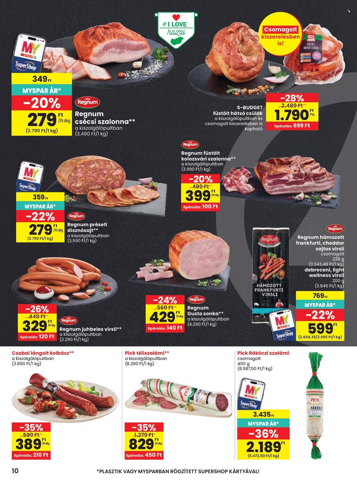 SPAR akciós újságok - 2026.10.08 - 2026.10.14. Oldal 10
