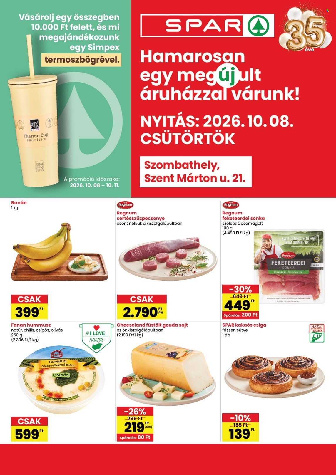 SPAR Szupermarket akciós újságok - 2026.10.08 - 2026.10.14. Oldal 1