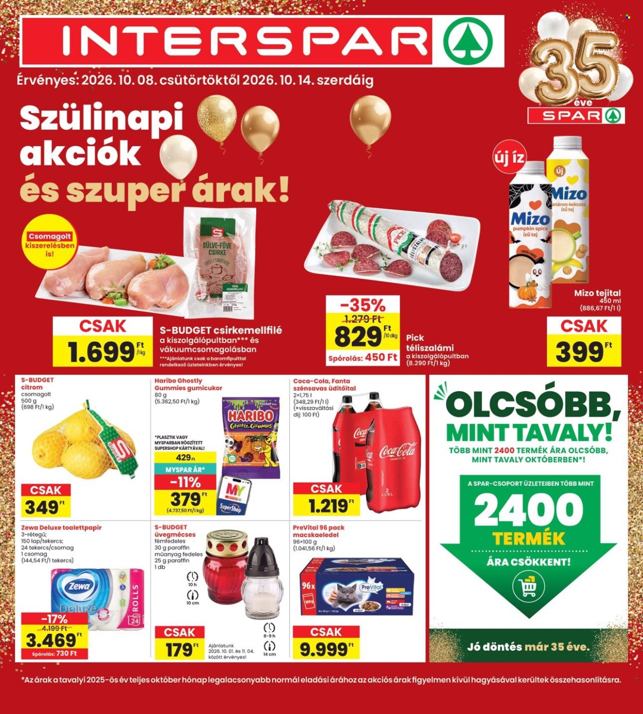 INTERSPAR akciós újságok - 2026.10.08 - 2026.10.14. Oldal 1