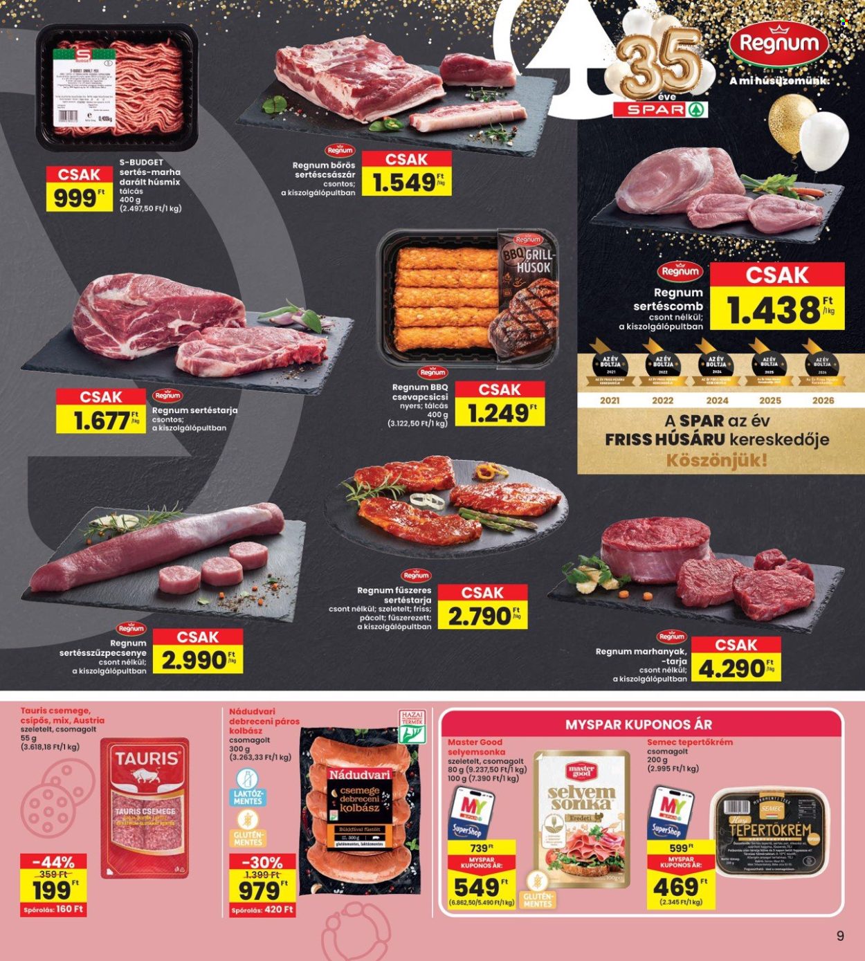 INTERSPAR akciós újságok - 2026.10.08 - 2026.10.14. Oldal 9