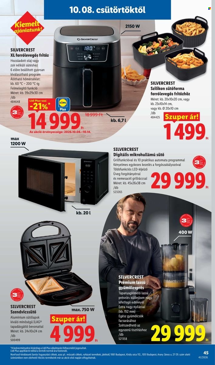 Lidl akciós újságok - 2026.10.08 - 2026.10.14. Oldal 45