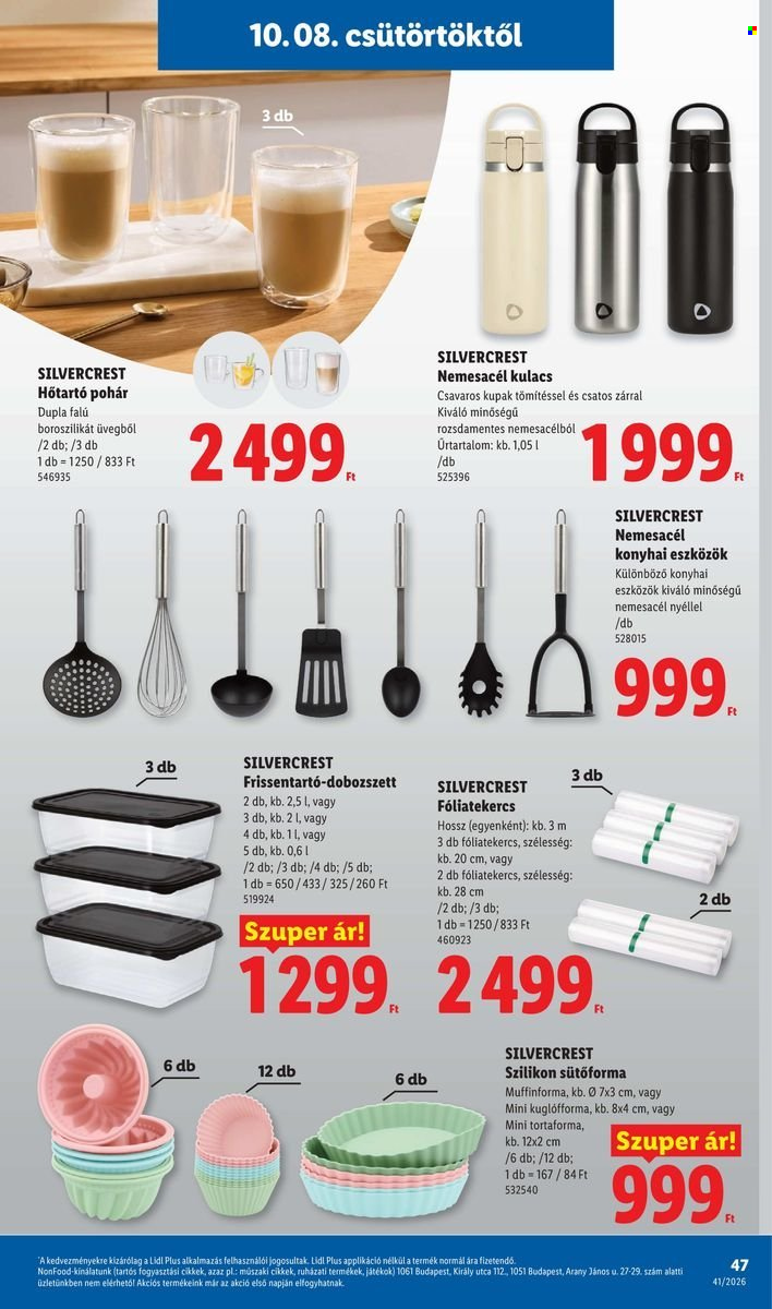 Lidl akciós újságok - 2026.10.08 - 2026.10.14. Oldal 47