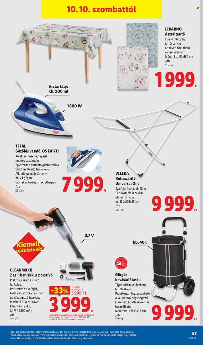 Lidl akciós újságok - 2026.10.08 - 2026.10.14. Oldal 57