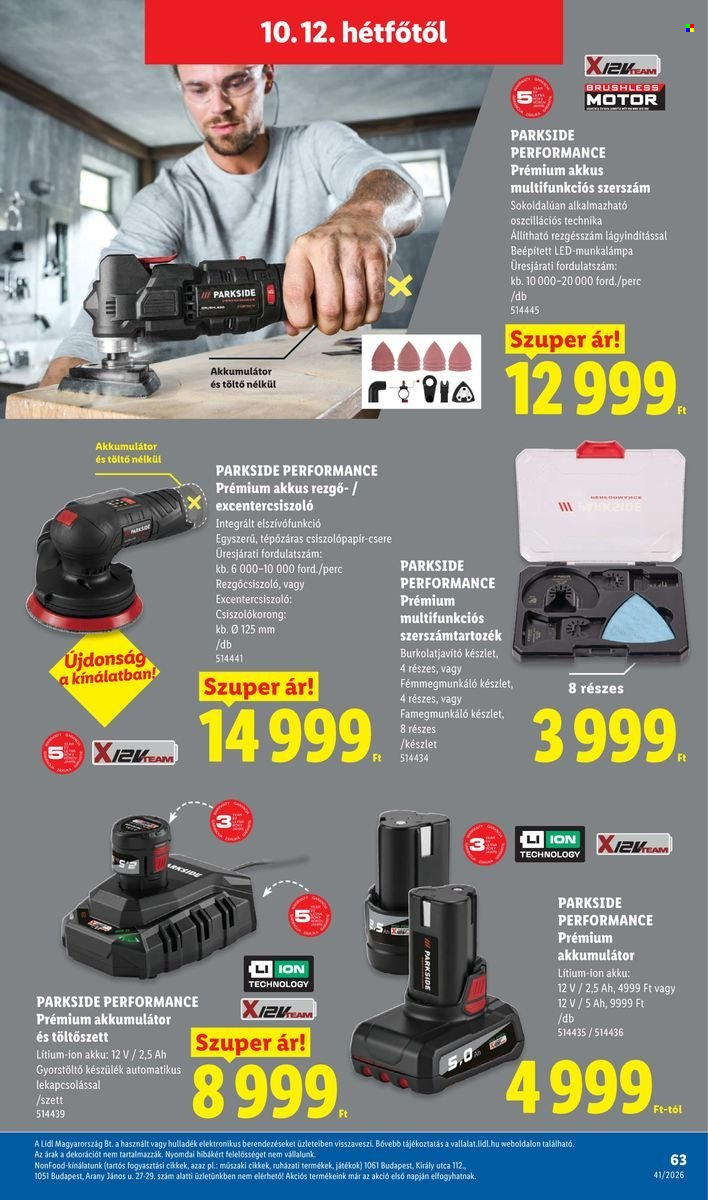 Lidl akciós újságok - 2026.10.08 - 2026.10.14. Oldal 63