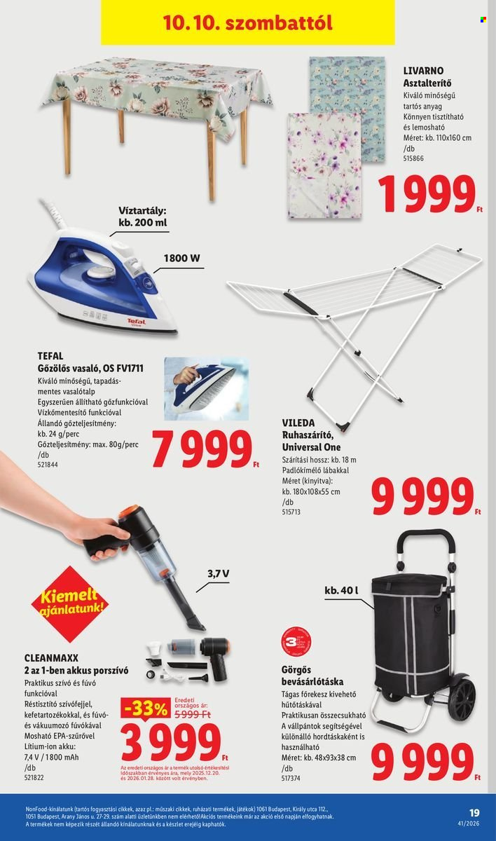 Lidl akciós újságok - 2026.10.08 - 2026.10.14. Oldal 19