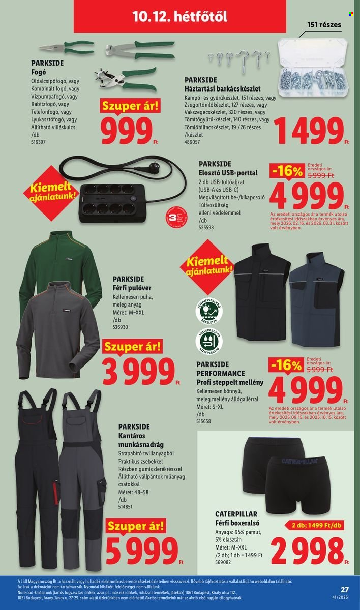Lidl akciós újságok - 2026.10.08 - 2026.10.14. Oldal 27