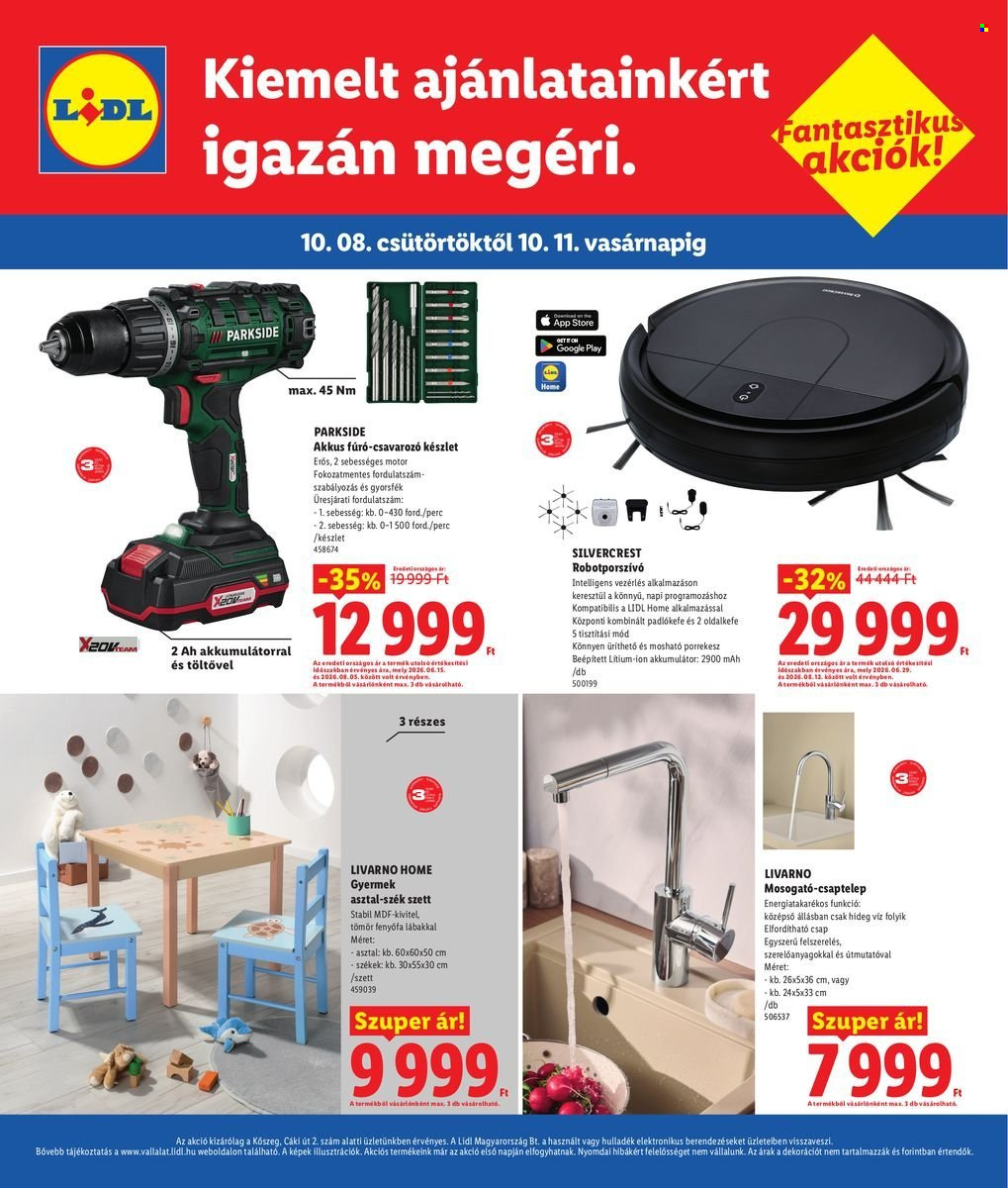 Lidl akciós újságok - 2026.10.08 - 2026.10.11. Oldal 2