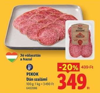 Pikok Dán szalámi