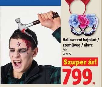 Halloweeni hajpánt / szemüveg / álarc