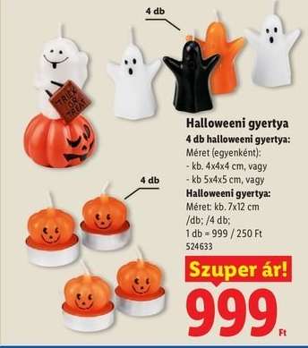 Halloweeni gyertya