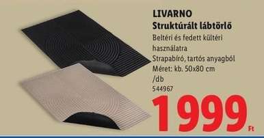 Livarno Struktúrált lábtörlő