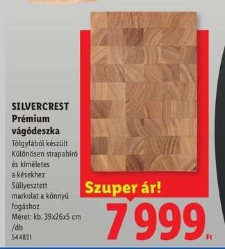 SILVERCREST Prémium vágódeszka