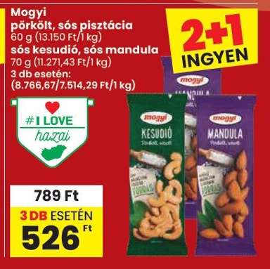 Mogyi pörkölt, sós pisztácia