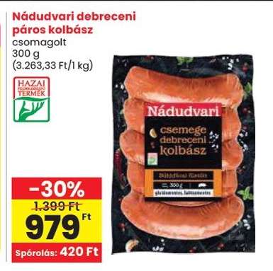 Nádudvari Debreceni Páros Kolbász