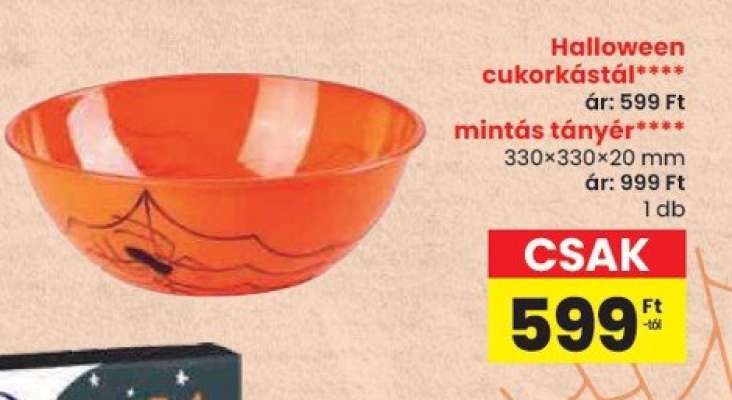 Halloween cukorkástál
