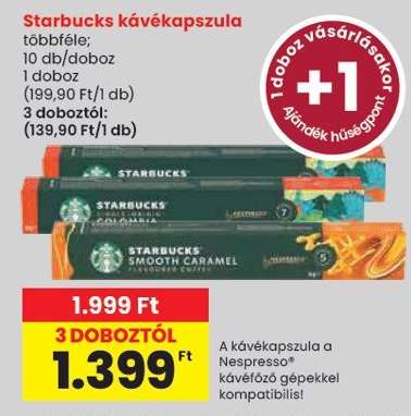 Starbucks kávékapszula
