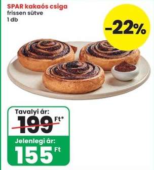 SPAR kakaós csiga