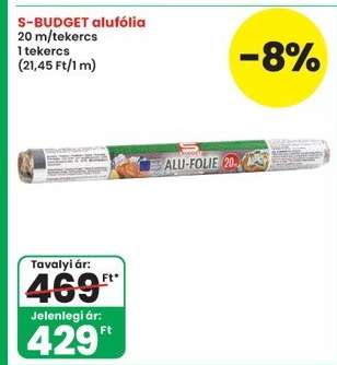 S-BUDGET alufólia
