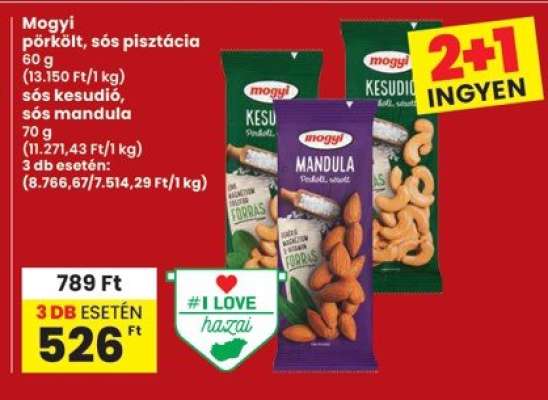 Mogyi pörkölt, sós pisztácia, sós kesudió, sós mandula
