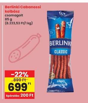 Berlinki Cabanossi kolbász