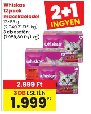Whiskas 12 pack macskaeledel