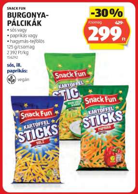 Snack Fun Burgonya-pálcikák