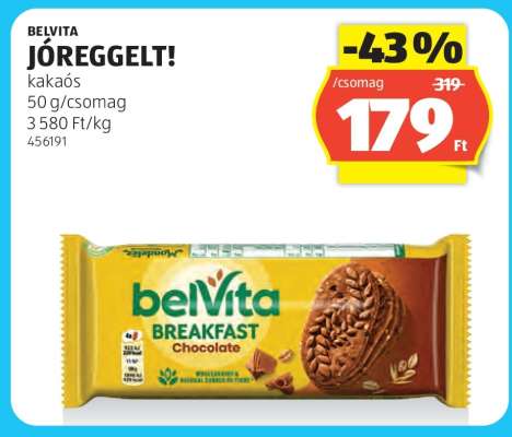 BELVITA JÓREGGELT! kakaós